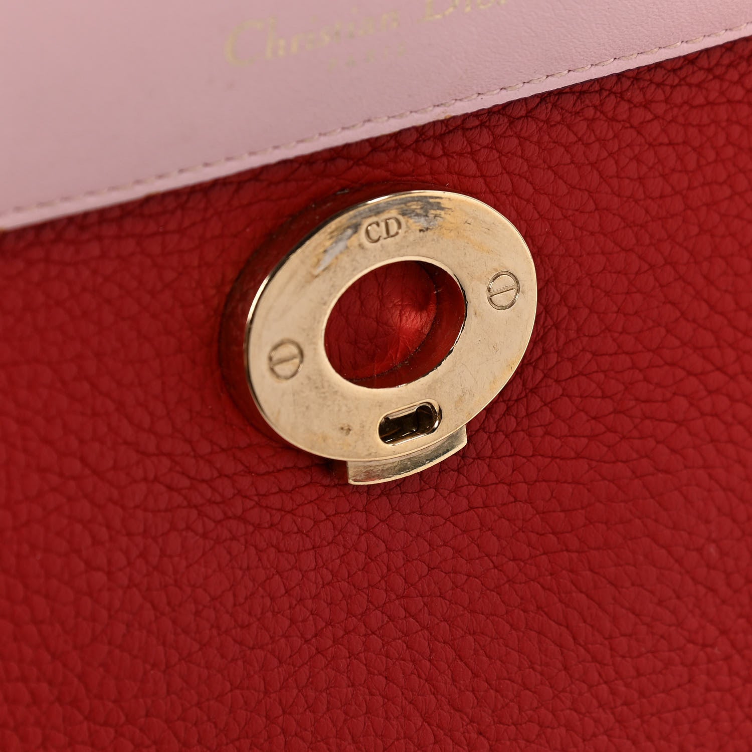 Christian Dior Bullcalf Small Be Dior Flap Red 18 of 20
