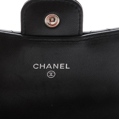 Chanel Lambskin Quilted Flap Card Holder Black 6 of 9