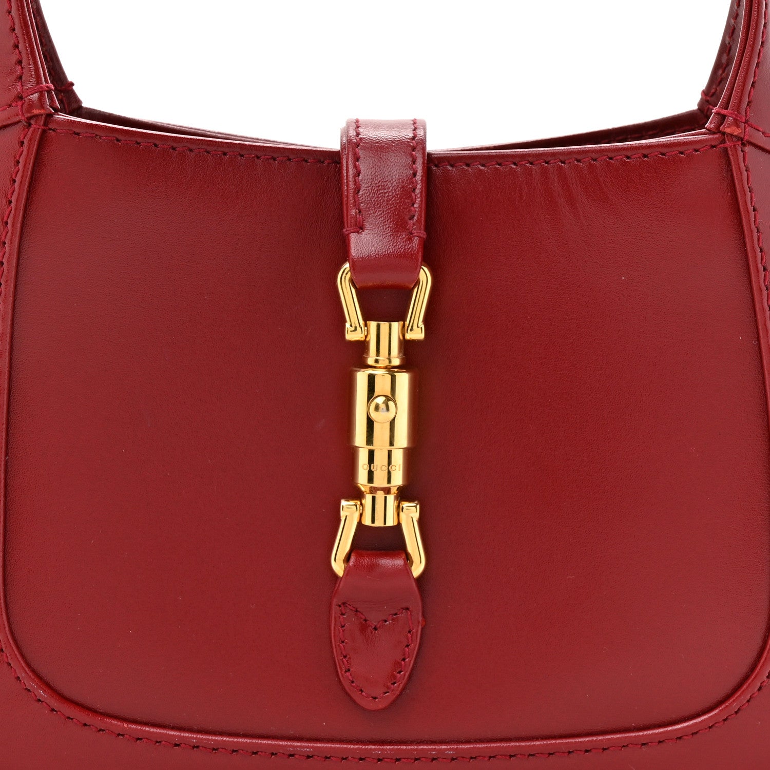 Gucci Boarded Dyana Lux Calfskin Mini Jackie 1961 Hobo New Cherry Red 8 of 10