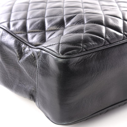 Chanel Lambskin Quilted Shopping Tote Black 5 of 12
