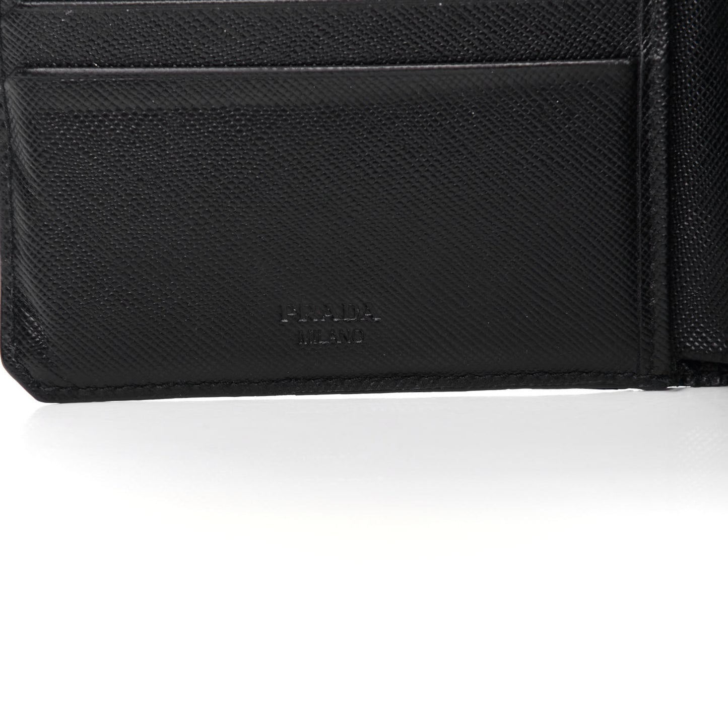 Saffiano Bi-Fold Wallet Black