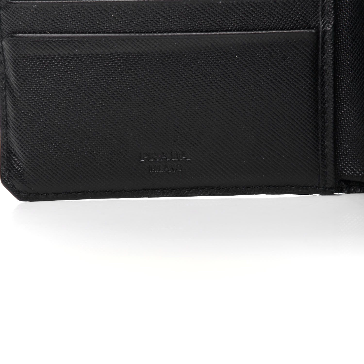 Prada Saffiano Bi-Fold Wallet Black 5 of 9