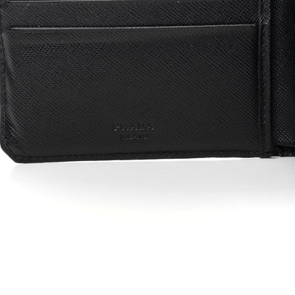 Prada Saffiano Bi-Fold Wallet Black 5 of 9