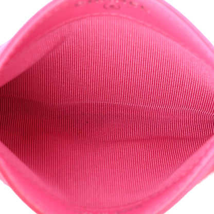 Chanel Caviar Quilted Enamel Card Holder Pink 5 of 13