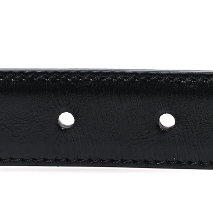 Celine Box Calfskin Medium 25mm Triomphe Belt 75 30 Black 3 of 6