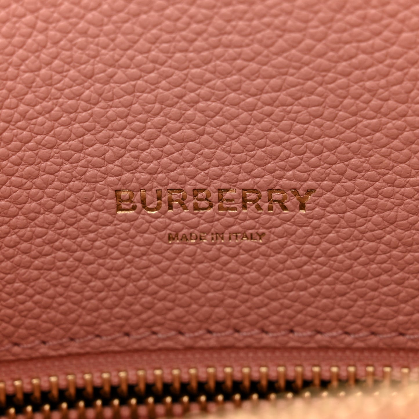 Grainy Calfskin Mini Two Handle Title Bag Blush Pink