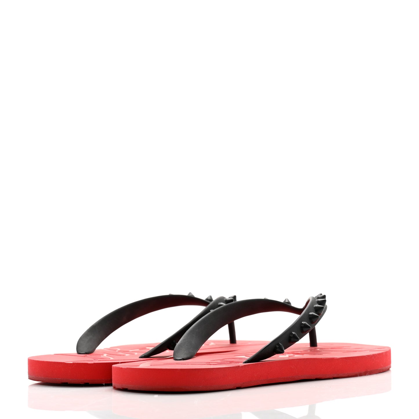 Rubber Spike Loubi Donna Flip Flop 39 Black