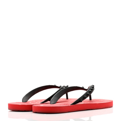 Christian Louboutin Rubber Spike Loubi Donna Flip Flop 39 Black 4 of 10