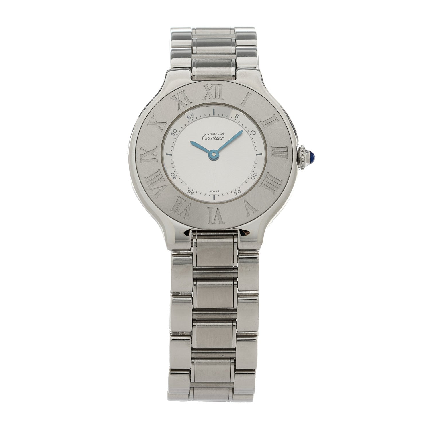 Cartier Stainless Steel 31mm Must De 21 Quartz Watch 1 of 4