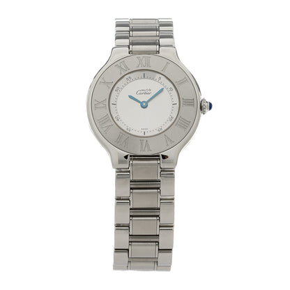 Cartier Stainless Steel 31mm Must De 21 Quartz Watch 1 of 4