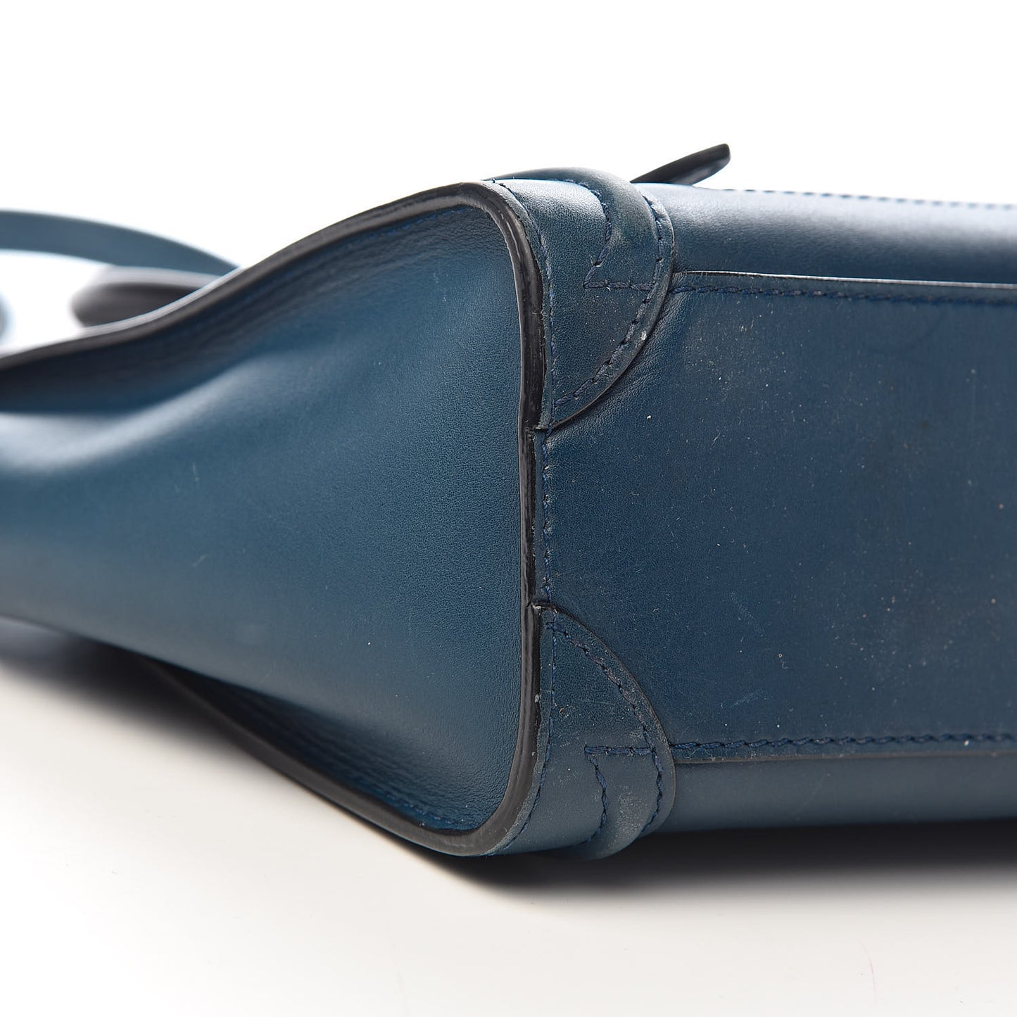 Smooth Calfskin Nano Luggage Ocean Blue