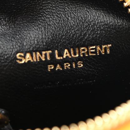 Saint Laurent Suede Lambskin Jaime Cube Charm Keychain Sunflower 6 of 6
