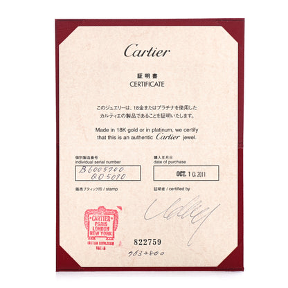 Cartier 18K White Gold LOVE Bracelet 17 6 of 7