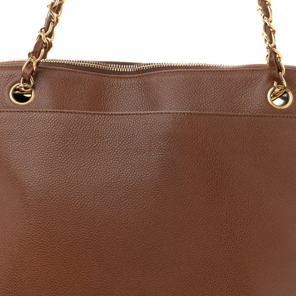 Chanel Caviar CC Shoulder Bag Brown 8 of 14