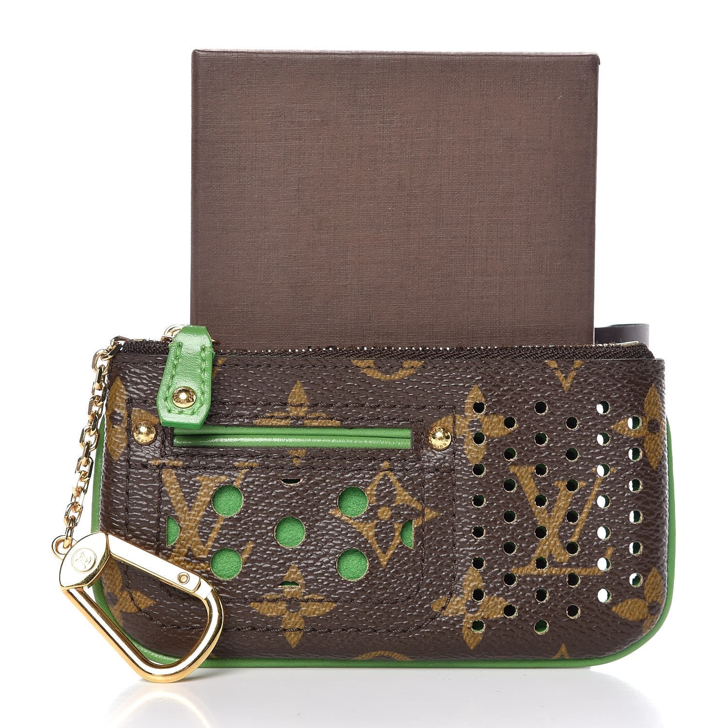 Louis Vuitton Monogram Perforated Key Pouch Green 9 of 9