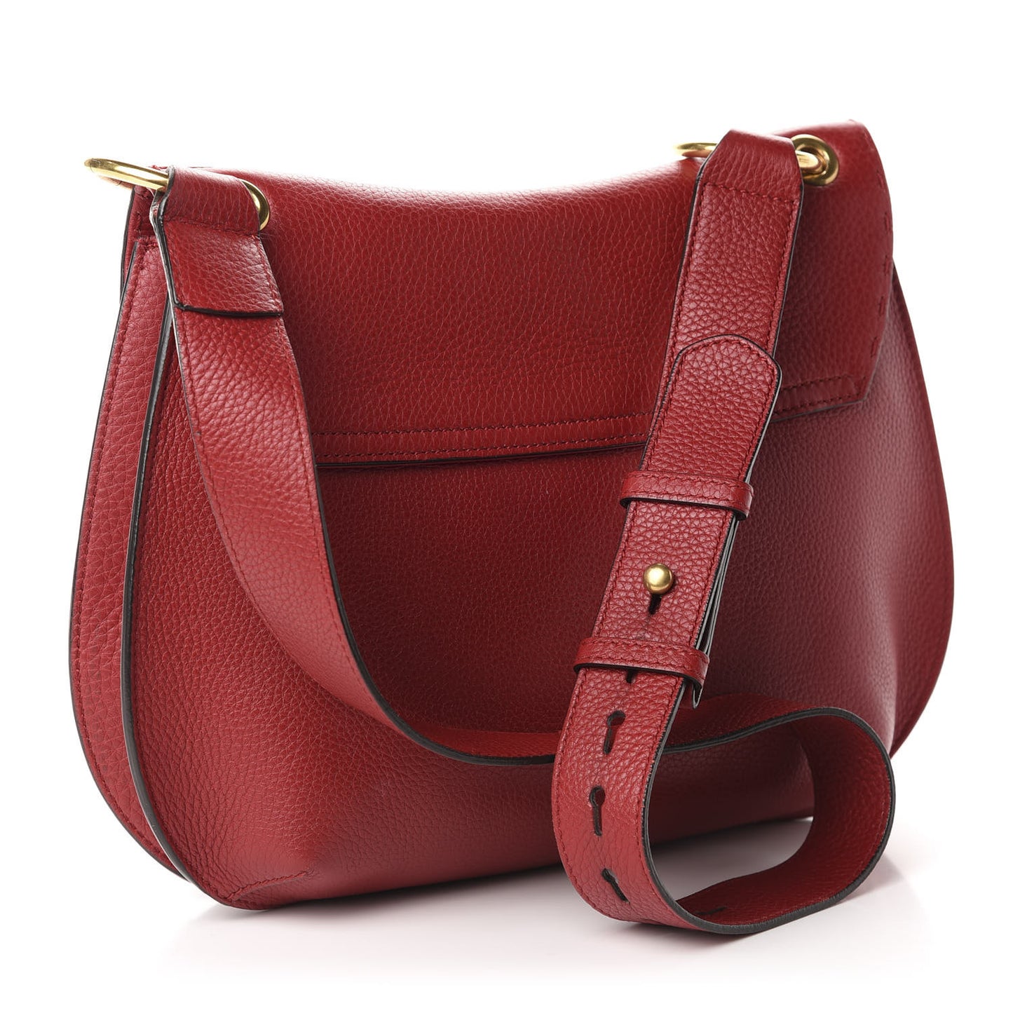 Cellarius Calfskin Feline GG Marmont Flap Shoulder Bag Vulcanic Red