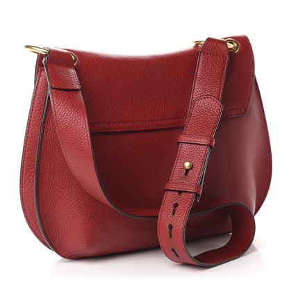 Gucci Cellarius Calfskin Feline GG Marmont Flap Shoulder Bag Vulcanic Red 2 of 9
