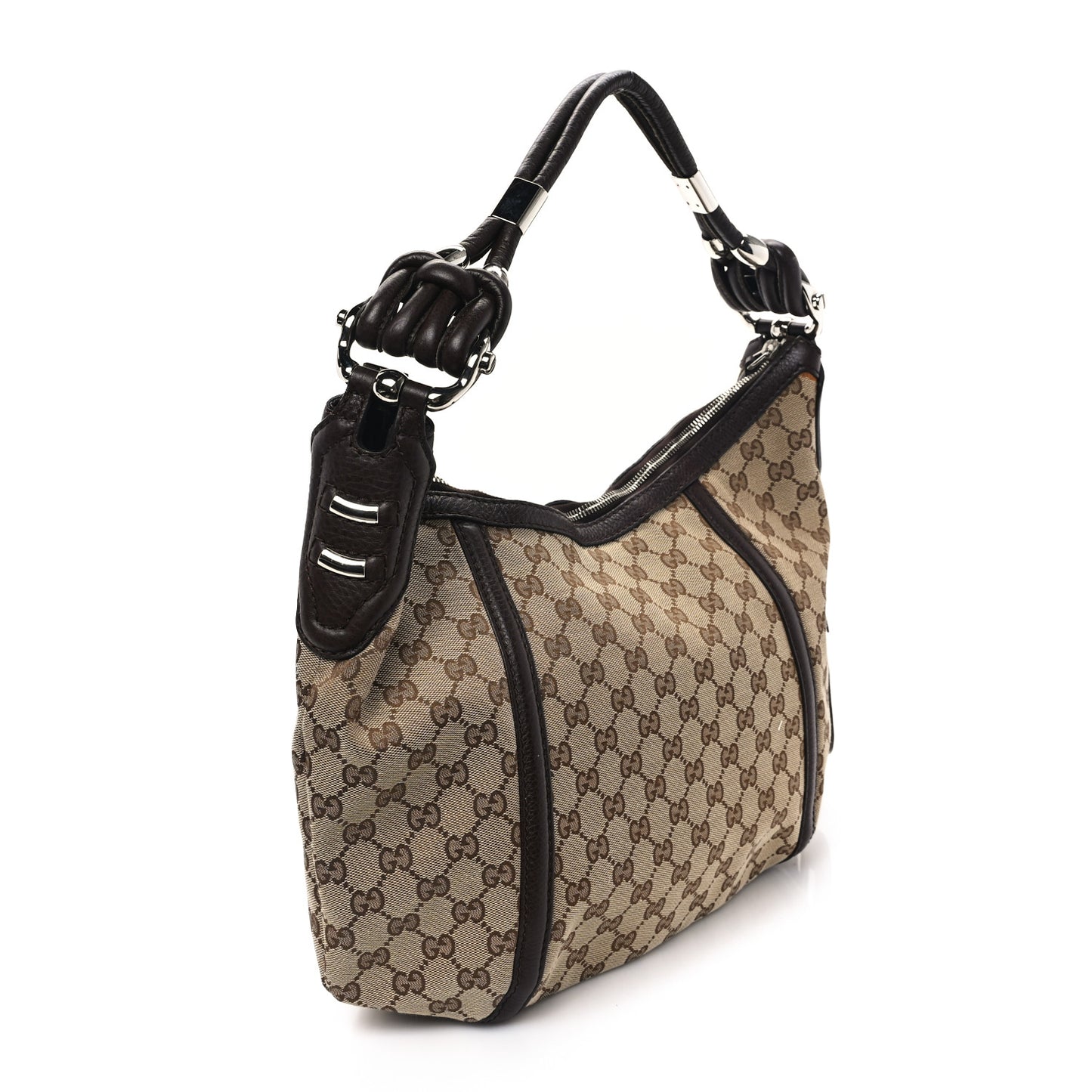 Monogram Medium Techno Horsebit Hobo Brown