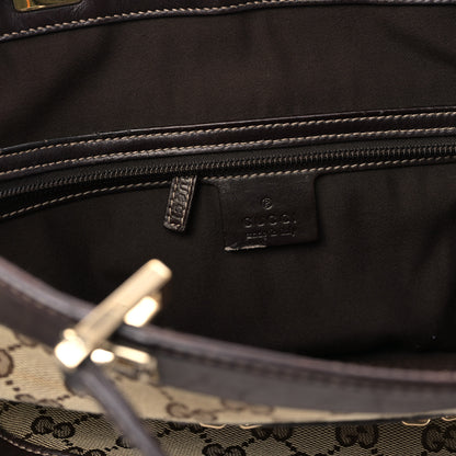 Gucci Monogram Large Punch Tote Dark Brown 6 of 9