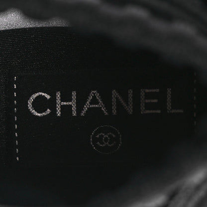 Chanel Stretch Fabric CC Sneakers 37 Black 7 of 7
