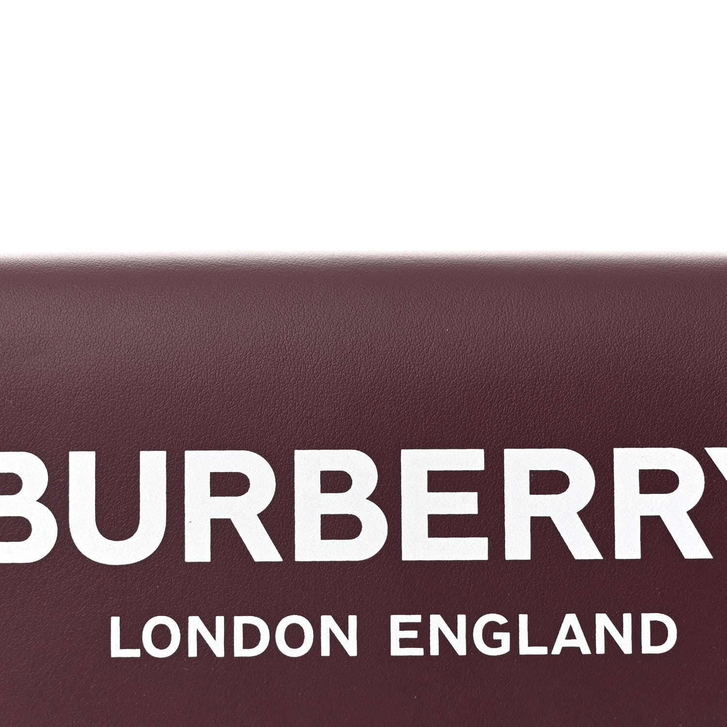 Burberry Calfskin Logo Hazelmere Wallet With Detachable Strap Deep Maroon 9 of 11
