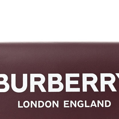 Burberry Calfskin Logo Hazelmere Wallet With Detachable Strap Deep Maroon 9 of 11