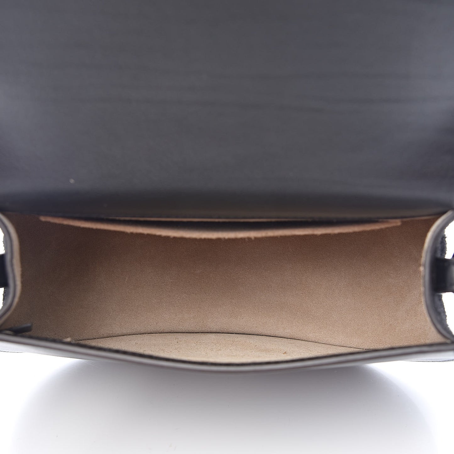 Calfskin Suede Medium Nile Bracelet Bag Black