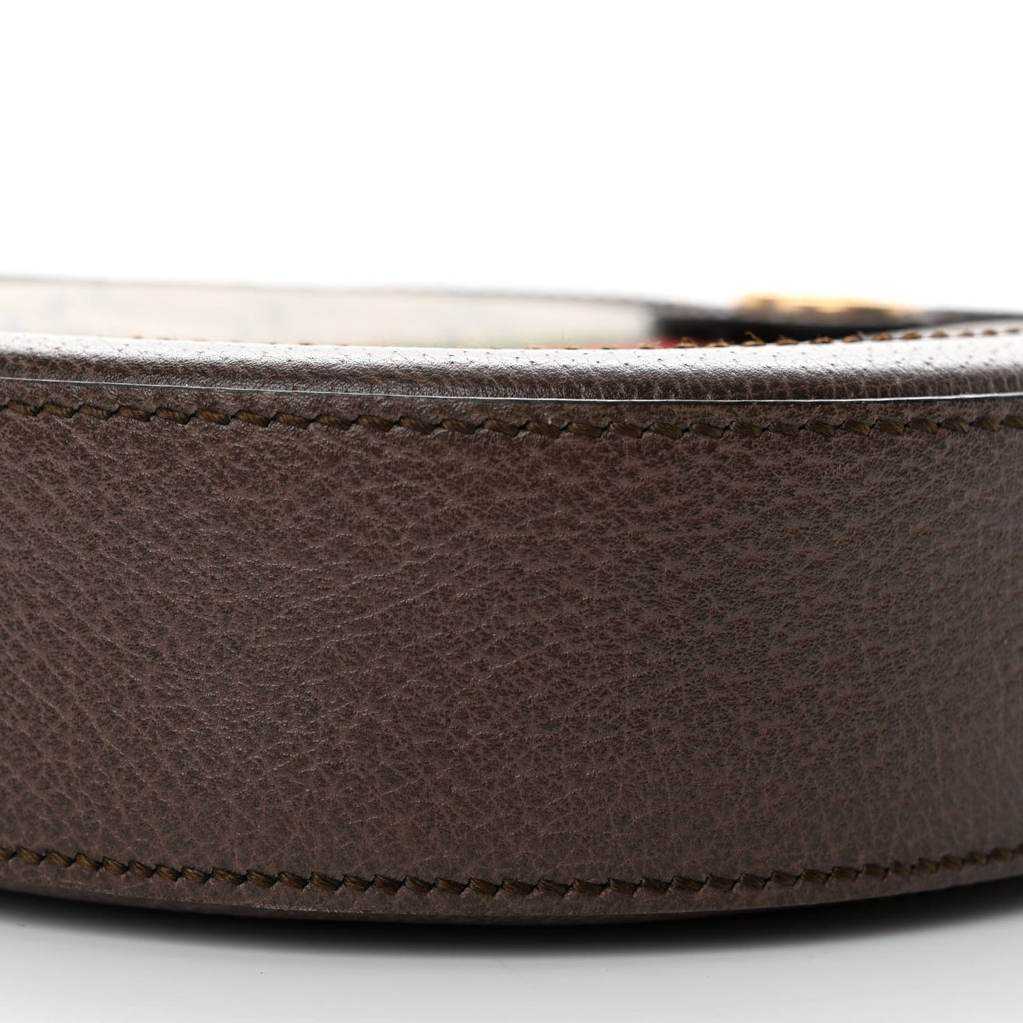 GG Supreme Monogram Web Mini Ophidia Round Shoulder Bag Brown