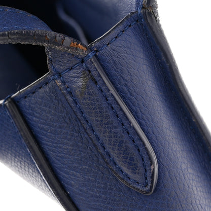 Celine Grained Calfskin Small Trotteur  Indigo 13 of 13