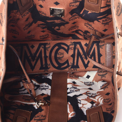 MCM X Patricia Fields Visetos Medium Liz Reversible Shopper Tote Cognac 9 of 15