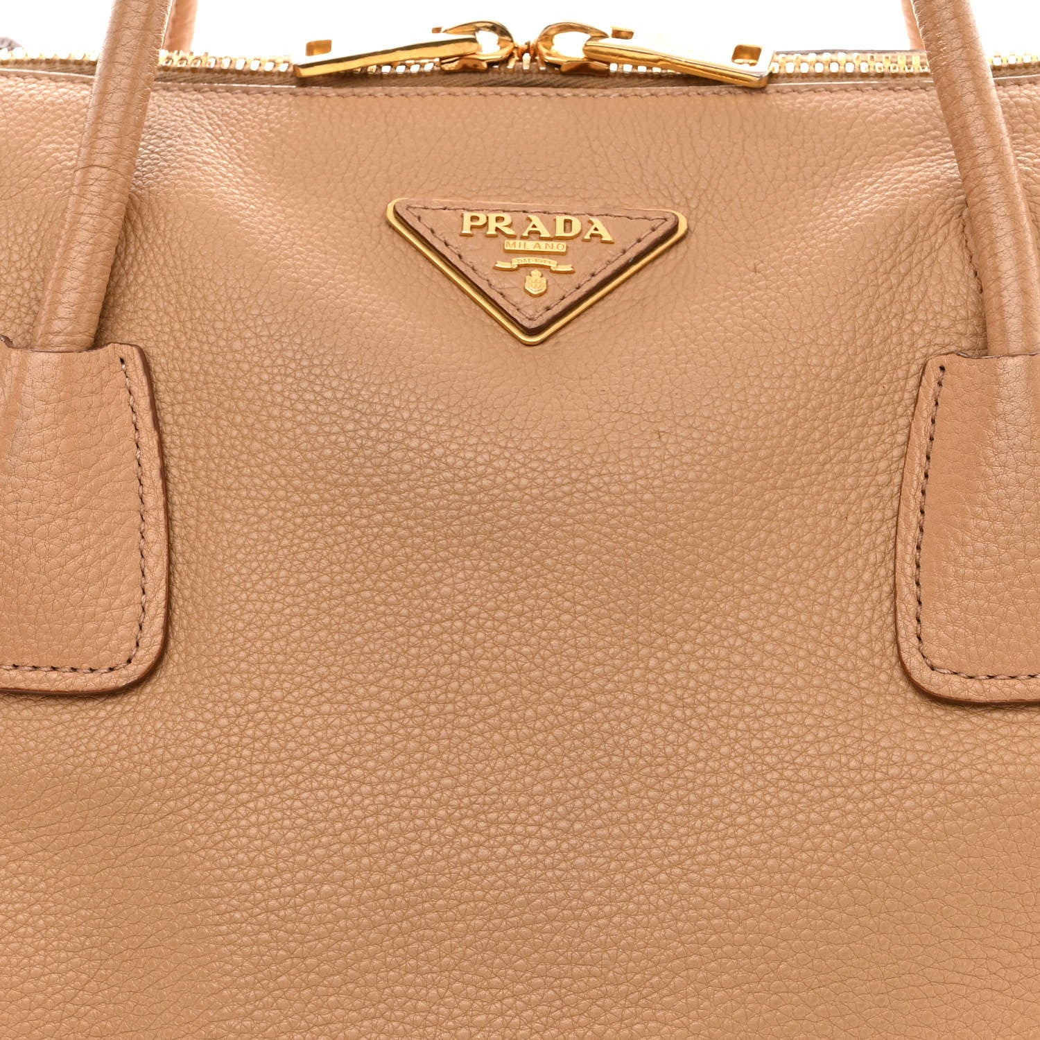 Prada Vitello Daino Side Zip Tote Naturale 10 of 21