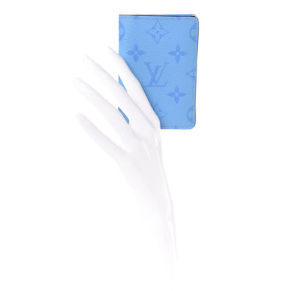 Louis Vuitton Taigarama Pocket Organizer NM Blue Lagoon 2 of 7