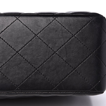 Chanel Lambskin Quilted Jumbo Double Flap Black 8 of 17