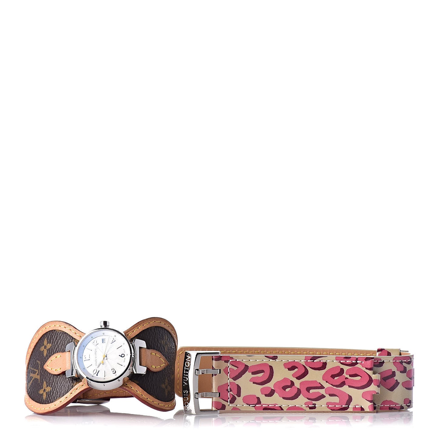 Stainless Steel Monogram 28mm Tambour Quartz Watch