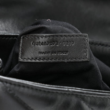 Saint Laurent Calfskin Y Quilted Monogram Toy Loulou Crossbody Bag Black 14 of 21