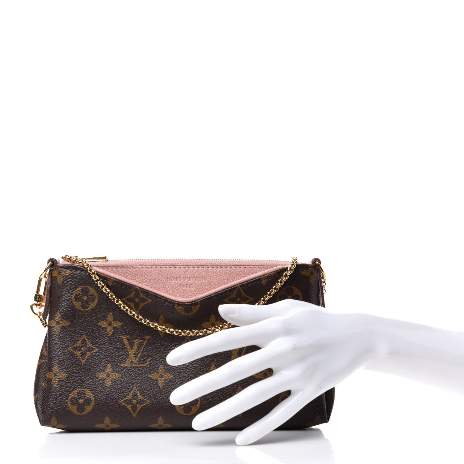 Louis Vuitton Monogram Pallas Clutch Rose Poudre 2 of 8