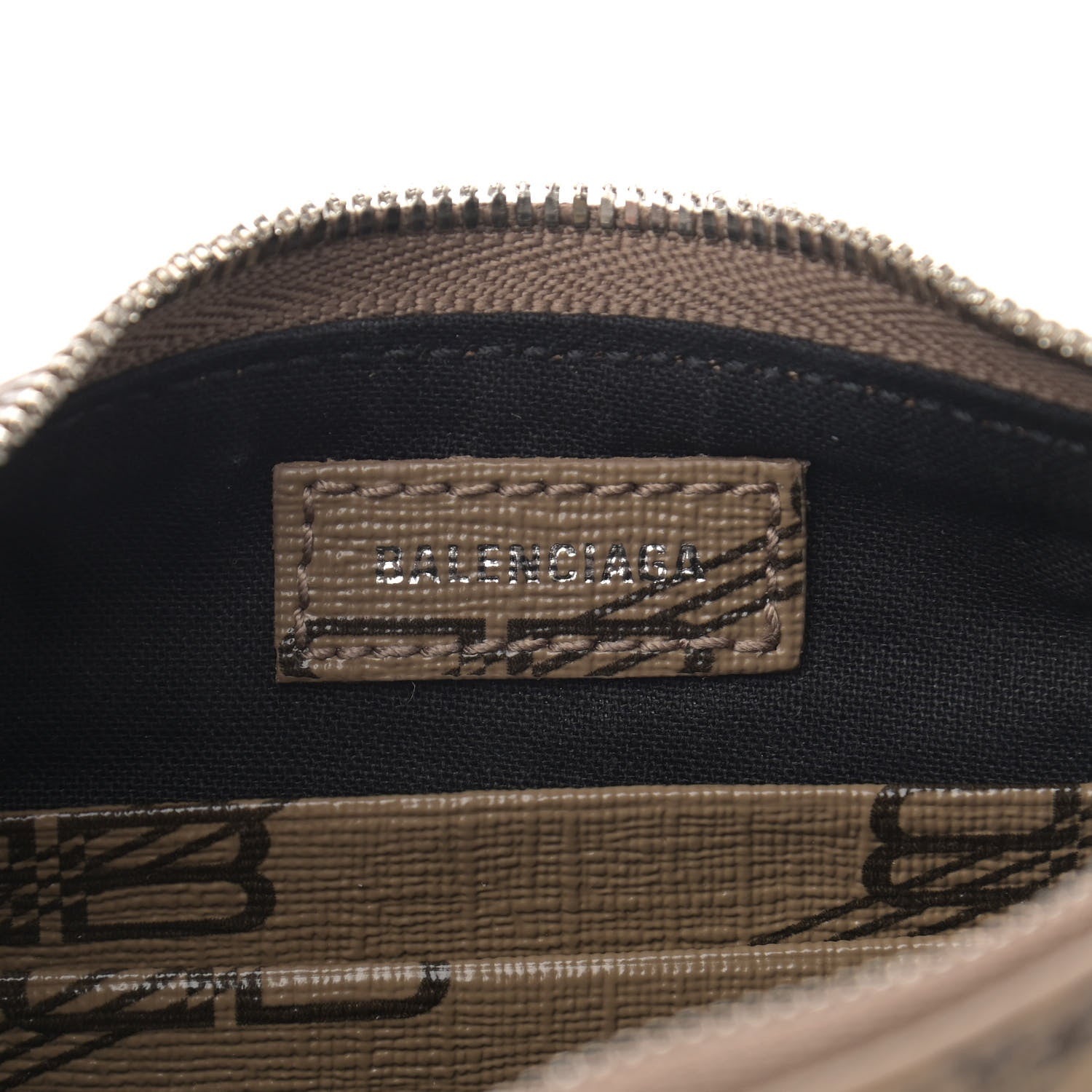 Balenciaga Coated Canvas BB Monogram Le Cagole Mini Purse With Chain Beige Brown 6 of 11