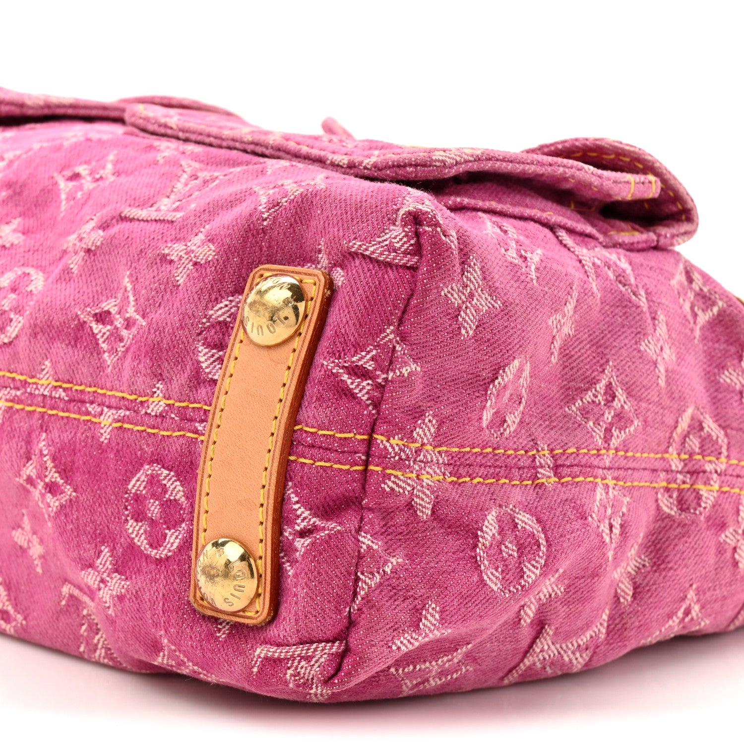 Louis Vuitton Denim Baggy PM Fuchsia 8 of 12