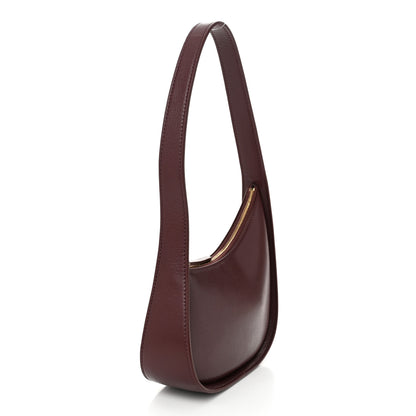 The Row Grained Calfskin Half Moon Shoulder Bag Raisin 3 of 9