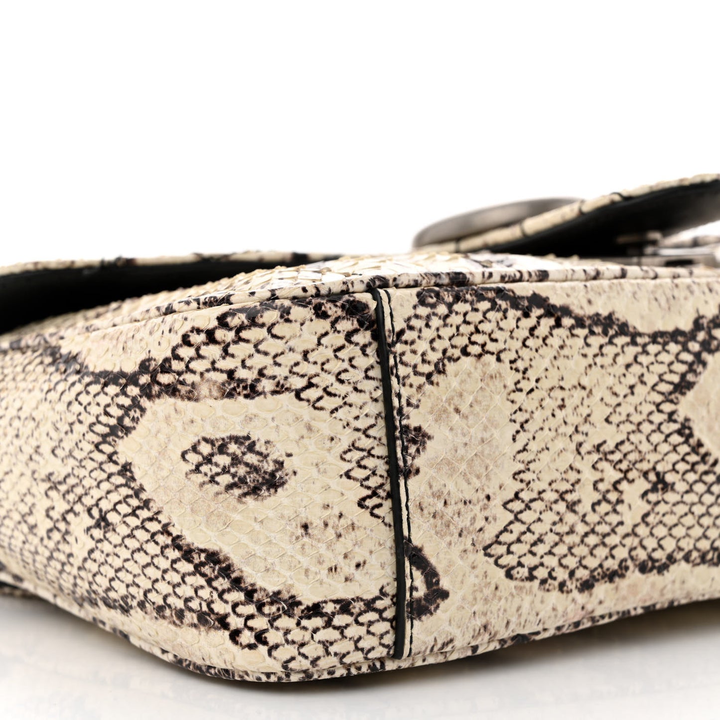 Snakeskin Matelasse Aria Small GG Marmont Shoulder Bag Roccia