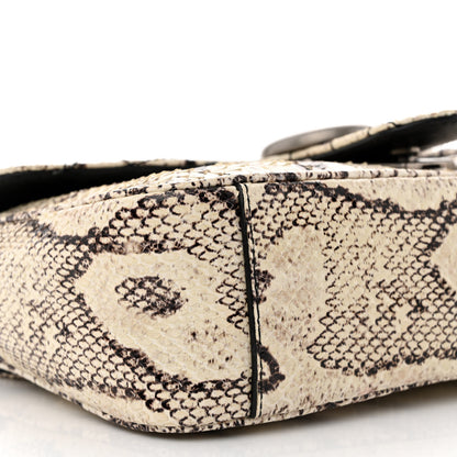 Gucci Snakeskin Matelasse Aria Small GG Marmont Shoulder Bag Roccia 10 of 14