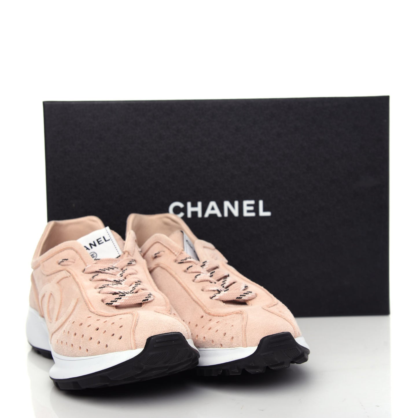 Suede Goatskin CC Sneakers 40.5 Light Pink