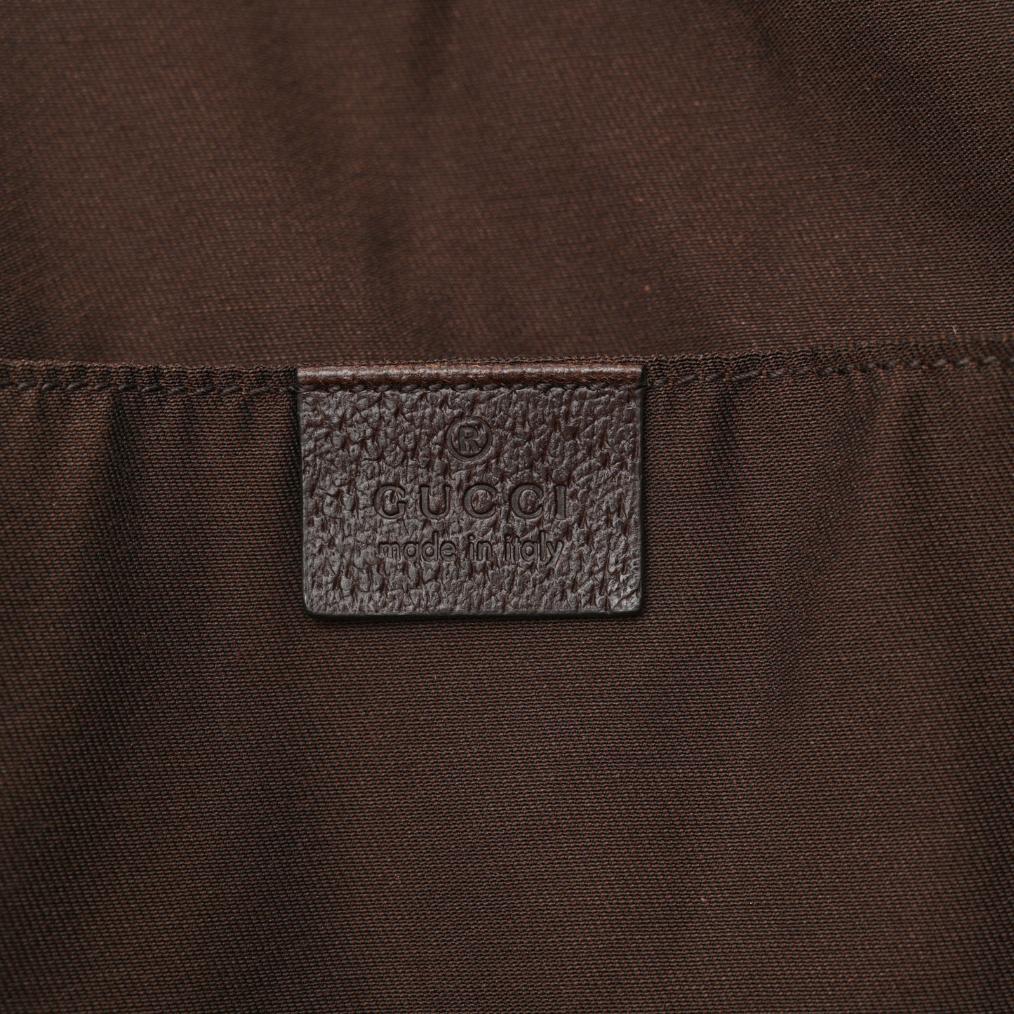 GG Monogram Medium Web Handle Vertical Tote Dark Brown
