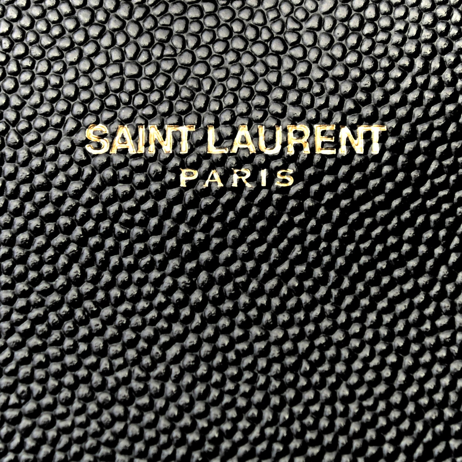Saint Laurent Grain De Poudre Monogram Cassandre Clutch Black 6 of 7