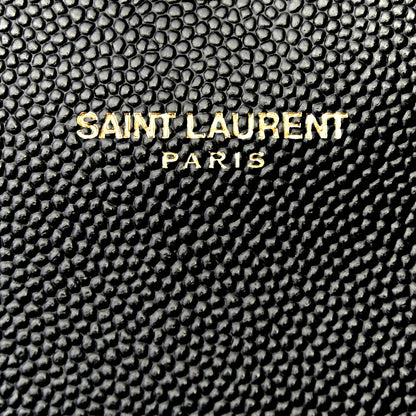 Saint Laurent Grain De Poudre Monogram Cassandre Clutch Black 6 of 7