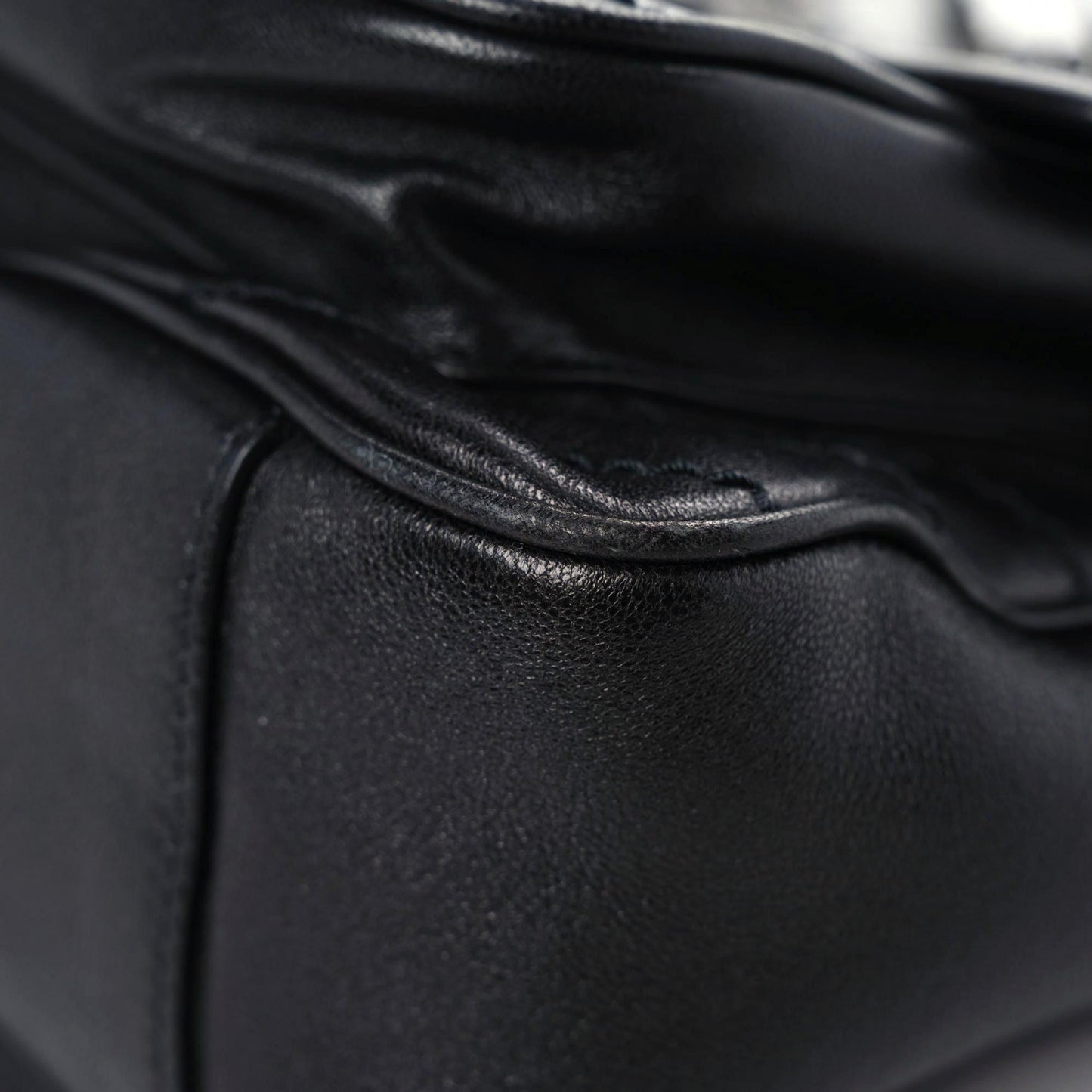Calfskin Matelasse Monogram Studded Stardust Medium Niki Chain Satchel Black