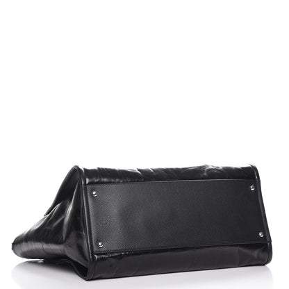 Chanel Glazed Calfskin Large Deauville Tote Black 5 of 8