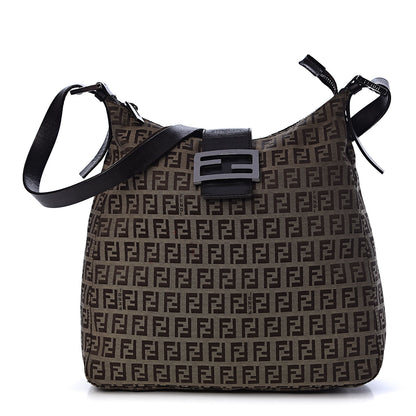 Fendi Zucchino Hobo Dark Brown 1 of 15