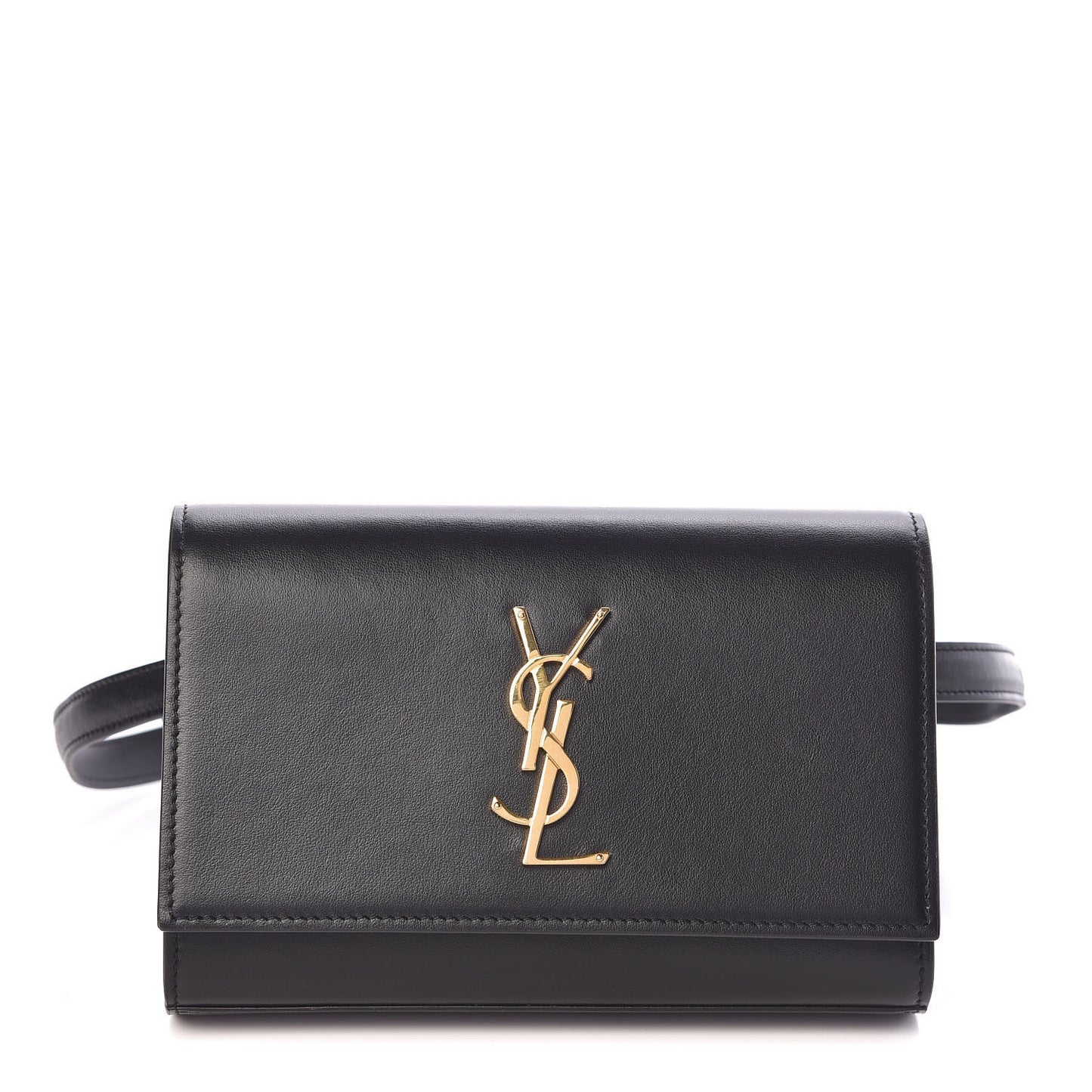 Smooth Calfskin Monogram Kate Belt Bag Black