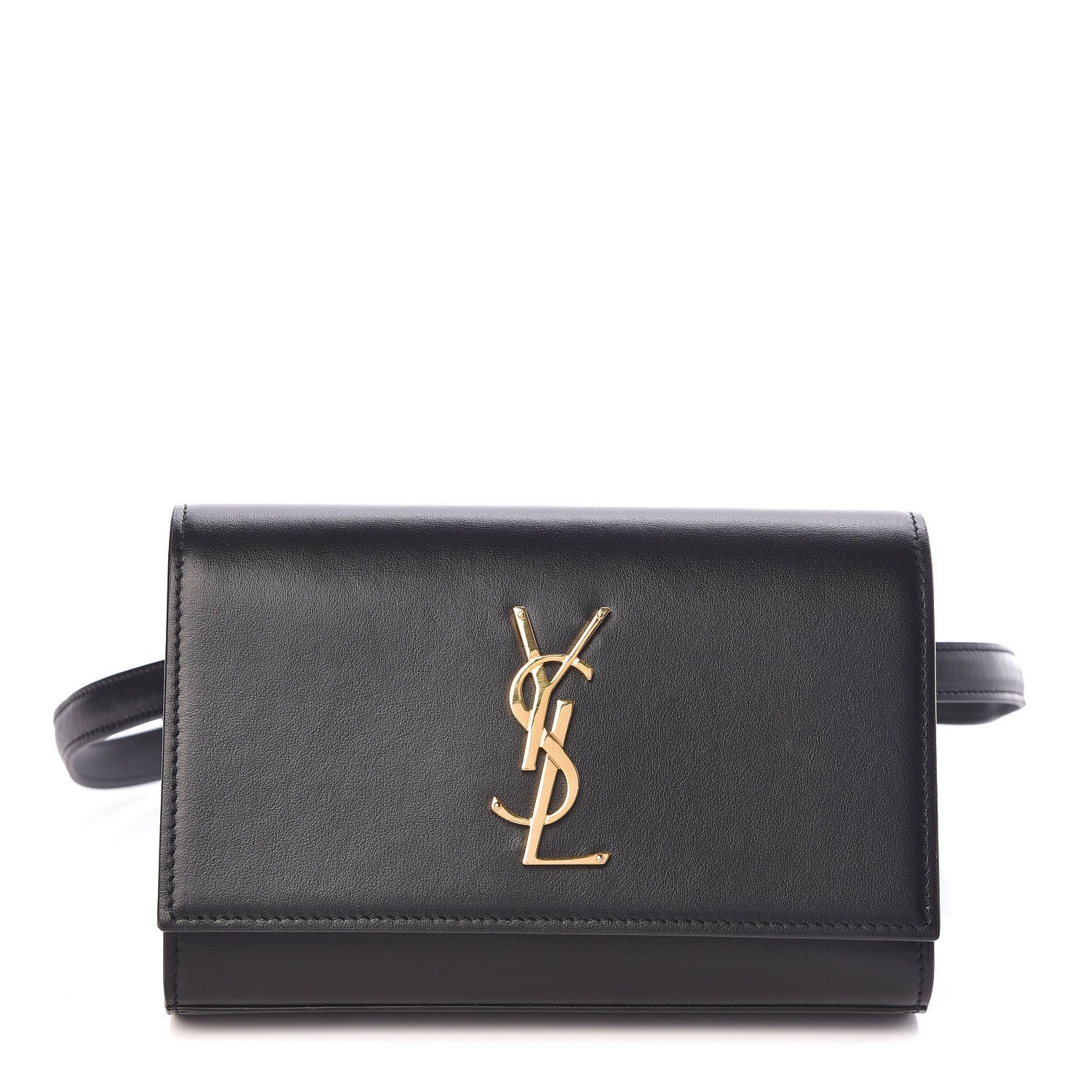 Saint Laurent Smooth Calfskin Monogram Kate Belt Bag Black 1 of 10